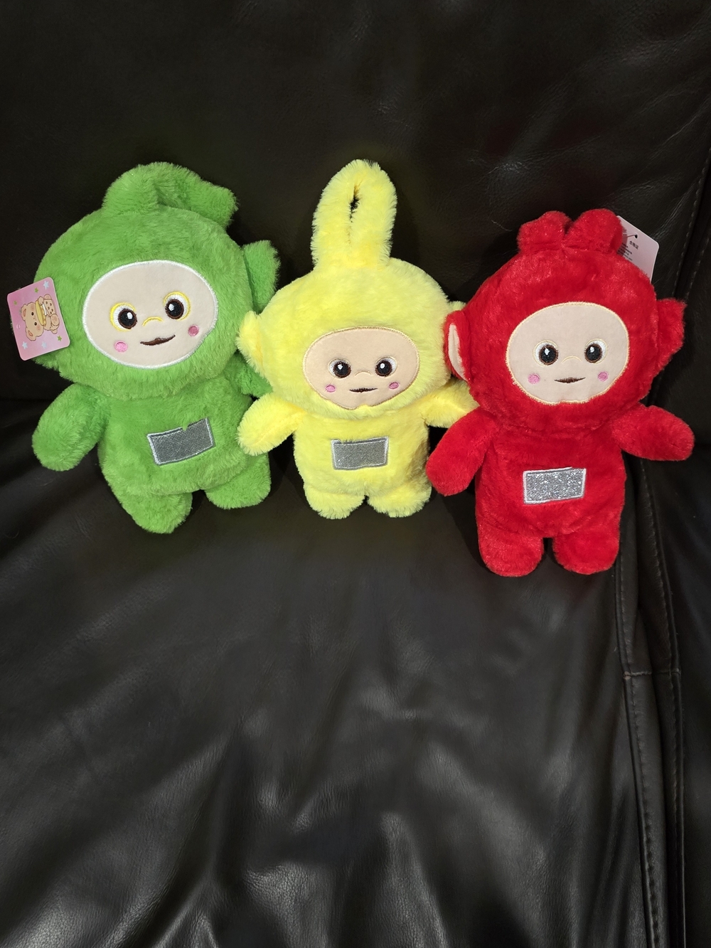 Teletubbie Like Plush - Green, Yellow & Red Plush Toys Set -